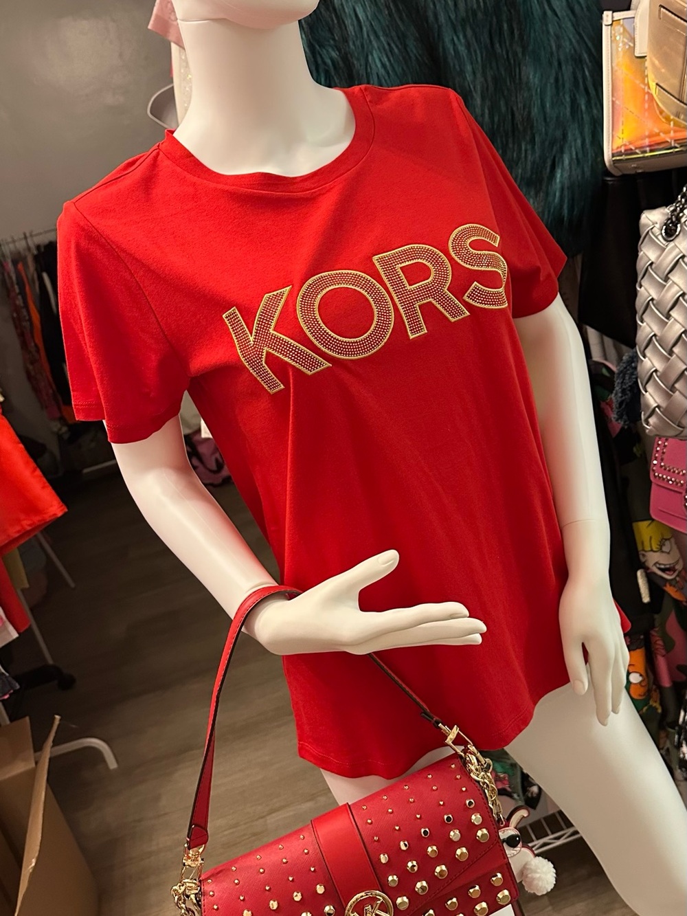 Michael Kors Red Top S